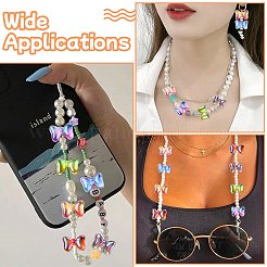 30 шт. непрозрачные акриловые бусины градиентного цвета&nbsp;OACR-CJ0002-28