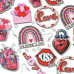 Набор для украшения подвески/сережек на День святого Валентина своими руками DIY-FS0005-42