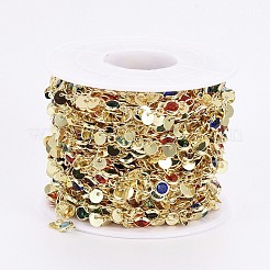 Экологичные латунные цепочки ручной работы из бисера CHC-I029-08G