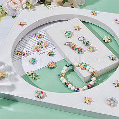 100 шт. 2 вида синтетических бирюзовых бусин&nbsp;G-SC0003-28B