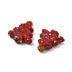 Елка полимерная глина стразы бусины CLAY-NH0001-10A