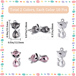 20 шт. 2-цветные эмалевые подвески из сплава с УФ-покрытием&nbsp;ENAM-SC0003-98