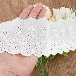 8 ярд хлопковой кружевной ленты с цветочной вышивкой OCOR-DR0001-04