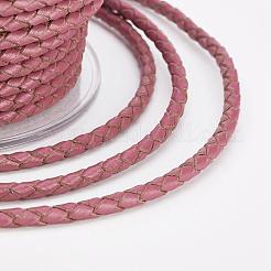Экологически чистый плетеный кожаный шнур&nbsp;OCOR-L035-3mm-E13