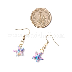 Серьги-подвески в виде морских звезд из нержавеющей стали 304&nbsp;EJEW-JE06444