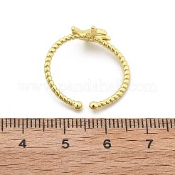 Женские манжеты в виде птицы из латуни RJEW-C123-06G