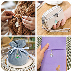 20 шт. 10-х цветные подвесные украшения из сплава и стекла&nbsp;PALLOY-TAC0211