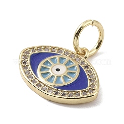 Настоящие 18к позолоченные латунные подвески с микропаве и кубическим цирконием KK-L209-072G-01