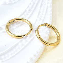 Круглые серьги-кольца из нержавеющей стали 304&nbsp;EJEW-V005-01G-01