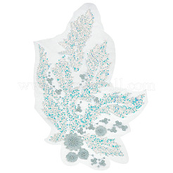 1 шт. полиэстер с вышитыми стеклянными украшениями&nbsp;DIY-PH0031-82A