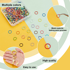 200 шт. двухцветные железные соединительные кольца IFIN-PH0002-10