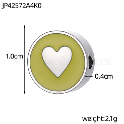 Подвески из нержавеющей стали 304 с эмалью&nbsp;STAS-OY011-02G