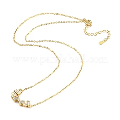 Магнитное складное ожерелье с подвеской в виде кубического циркония&nbsp;LS-NJEW-F316-03G