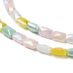 Стеклянные бусины с гальваническим покрытием  EGLA-P065-02A-02