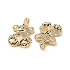 Латунные микро проложить кубического циркония подвески ZIRC-F134-29G-01