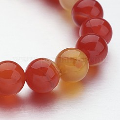 Полосатые агатовые / полосатые агатовые вышитые бисером браслеты BJEW-JB02564