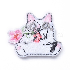 Компьютеризированная вышивка тканью утюжок на / шить на заплатках&nbsp;X-DIY-E025-A05