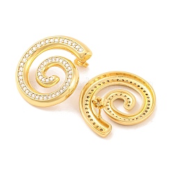 Латунные серьги-гвоздики для женщин&nbsp;EJEW-U015-06G