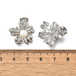 Фурнитура для сережек-гвоздиков из нержавеющей стали 304 EJEW-F361-15P