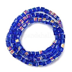 Стеклянные бусины с гальваническим покрытием &nbsp;EGLA-H108-01A-HP03