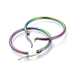 Большие серьги-кольца из нержавеющей стали 304 EJEW-G260-02A-M