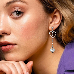 4 пара двухцветных сережек-гвоздиков из сплава и железа&nbsp;EJEW-HY0001-11