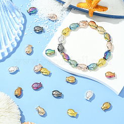 80шт 8 цвета гальванические стеклянные бусины EGLA-SC0001-54B