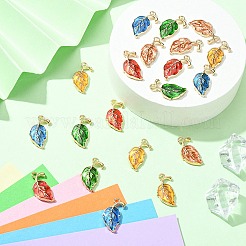 20шт 5 цвета сплава эмалевые подвески&nbsp;ENAM-YW0003-14