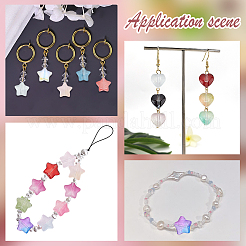 200шт 2 стиля прозрачные стеклянные бусины GLAA-AR0001-72