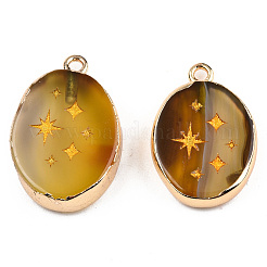 Природные подвески агат&nbsp;LS-G-N326-155D