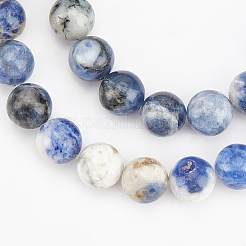 Природный содалит бисер нитей&nbsp;G-OC0001-66-10mm