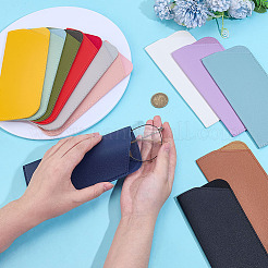 12 шт. 12-х цветный футляр для очков из искусственной кожи&nbsp;AJEW-DC0003-53