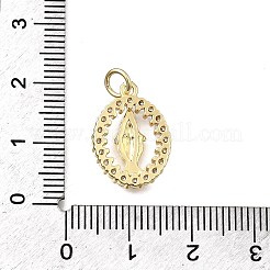 Латунные микро проложить кубического циркония подвески KK-P336-04D-G