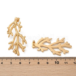 Серьги-гвоздики из нержавеющей стали 304&nbsp;EJEW-U071-01A-G