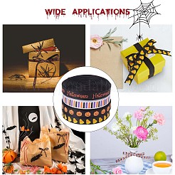 4 рулон полиэстеровой ленты на тему Хэллоуина в 4 стилях&nbsp;OCOR-GF0002-62