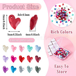 150шт 15 цвета прозрачные акриловые подвески&nbsp;MACR-TA0001-56