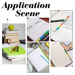 Pp блокнот с дисковым переплетом индексные листы разделители&nbsp;AJEW-WH0314-727C-04