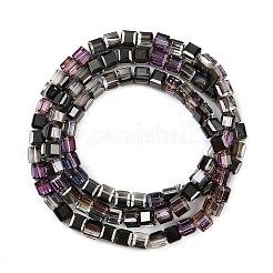 Стеклянные бусины с гальваническим покрытием &nbsp;EGLA-B011-07A-HP02