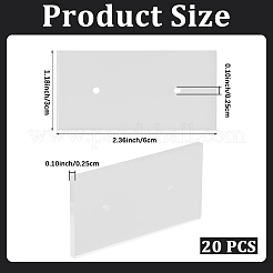 20 шт. акриловые карточки для демонстрации сережек&nbsp;EDIS-CP0001-16B