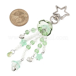 Подвесные украшения из цветочного стекла и пластика HJEW-JM03433