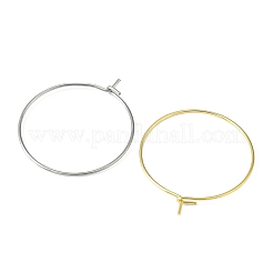 64 шт. 8 стиля фурнитуры для сережек-колец из хирургической нержавеющей стали 316 STAS-FS0001-33