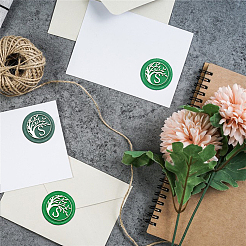 Латунная восковая печать штамп с ручкой&nbsp;AJEW-WH0184-0887