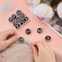 16 шт. пуговицы с эмалированными ножками из сплава BUTT-GF0003-77A