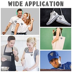 Алмазная компьютеризированная ткань для вышивки утюгом/пришивкой заплаток&nbsp;AJEW-WH0029-39