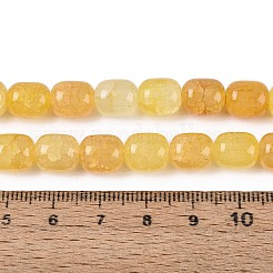 Выпечки нарисованные потрескивание стеклянные бусины пряди&nbsp;DGLA-N019-01B-07