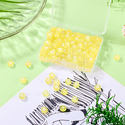 100шт 5 стиля прозрачные акриловые бусины&nbsp;TACR-TA0001-54A