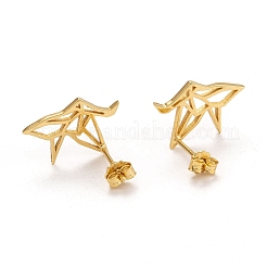 925 стерлингового серебра серьги стержня EJEW-H110-01G