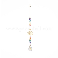 Каплевидные стеклянные ловушки для солнца ab HJEW-JM00843