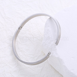 Элегантные простые браслеты из нержавеющей стали с микропаве из кубических цирконий&nbsp;SH6539-1