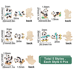 Подвески из сплава эмали 30шт 5 стиля&nbsp;FIND-SC0003-09